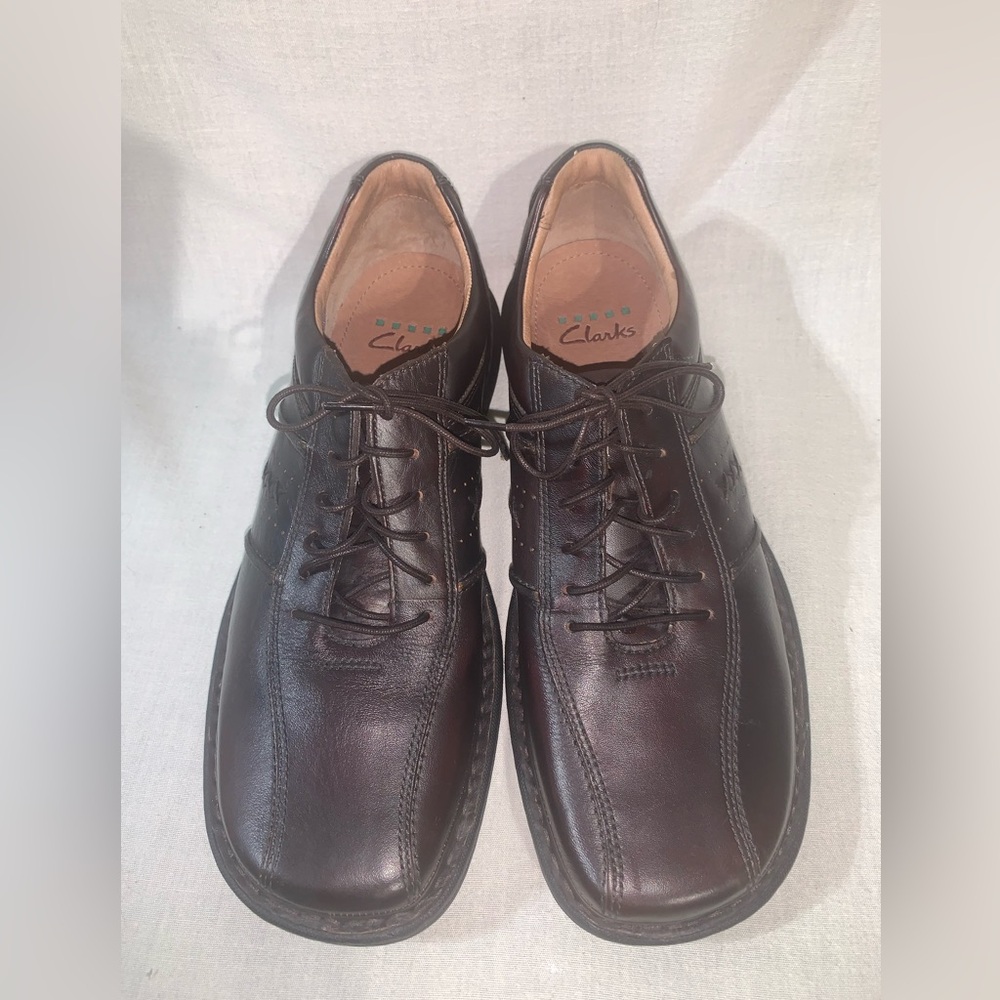 Clark’s men Oxford leather brown shoes